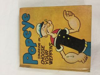 Big Little Book Popeye Choose Your Weppins 1936 Saalfield 1113 G