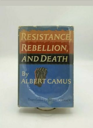 Resistance,  Rebellion,  And Death By Albert Camus (knopf Hardcover,  1961 1st/3rd)