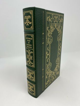 Chaucer Canterbury Tales In Modern Verse Franklin Library 1/4 Leather Book
