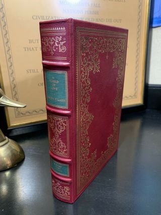 A World Of Love By Joseph P Lash Signed First Edition Franklin Library Leather
