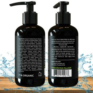 Daily Facial Cleanser & Body Wash for Men By Derma - nu - Moisturizing Body Wash 3