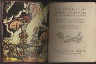 Antiquarian,  The Rubaiyat Of Omar Khayyam C 1930,  Fitzgerald,  Illus Mccannell