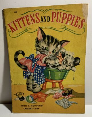 Kittens And Puppies Ruth Newton’s Chubby Cubs,  898 Whitman 1940