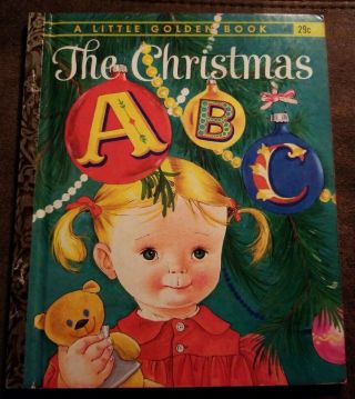 The Christmas Abc Eloise Wilkin Vintage Childrens Little Golden Book 1st Ed 478