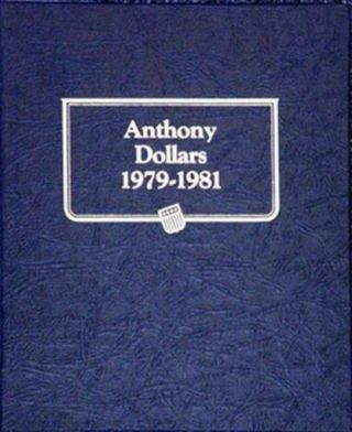 Susan Anthony Sba Dollars Coin Album 1979 - 1981 Whitman Classic 9149 Model