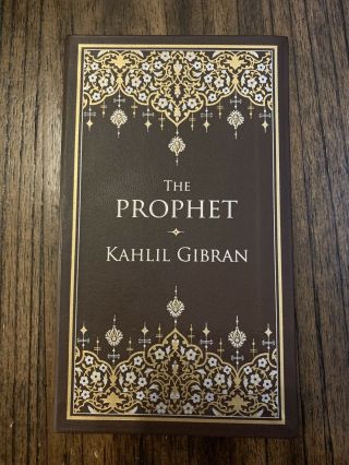 The Prophet By Kahlil Gibran Leather Bound Deluxe Pocket Edition