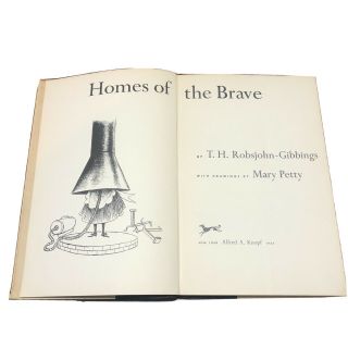 Homes Of The Brave By T.  H.  Robsjohn - Gibbings Vintage 1954 1st Ed.  Architecture