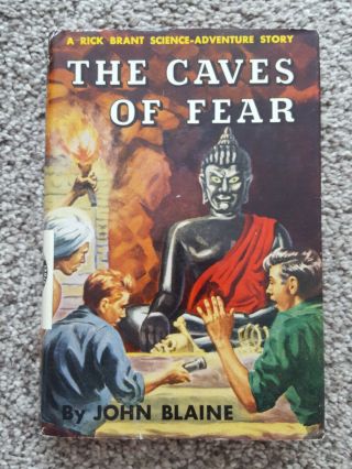" The Caves Of Fear " By John Blaine - Rick Brant Science Adventure Hc W Dj 1st Ed