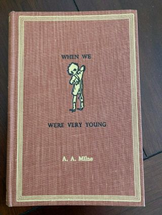 Vintage Winnie The Pooh When We Were Very Young By A.  A.  Milne 1961 Hardcover