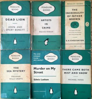 6 Penguin Classics - Dead Lion - Artists In Crime - Murder On My Street - See Info