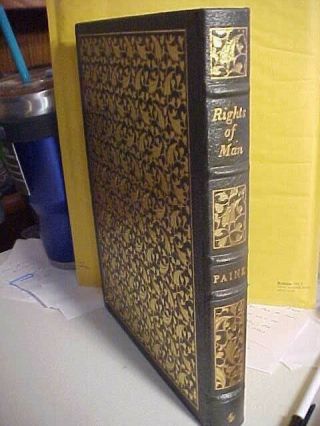 Easton Press The Rights Of Man By Paine Oversize Leather Very Good