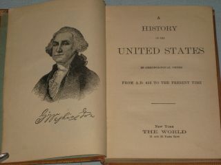 1886 Book A History Of The United States From A.  D.  432 To 1886