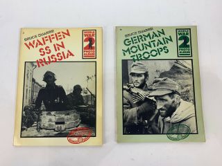 2 Bruce Quarrie Wwii Photo Albums: Waffen Ss In Russia,  German Mtn Troops