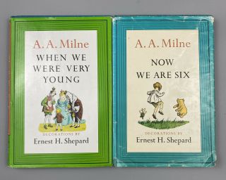 Set Of 2 - 1961 When We Were Very Young,  Now We Are Six By A.  A.  Milne Books