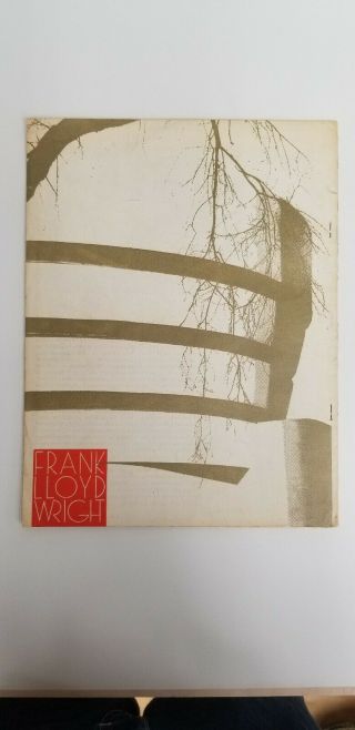 Frank Lloyd Wright,  Architectural Forum June 1959 First Ed.  Excerpt 2