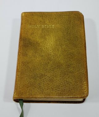 Cambridge Press Leather Bound Holy Bible Red Letter Edition Concordance Old/new