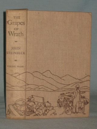 1939 Book The Grapes Of Wrath By John Steinbeck Sixth Printing June 1939
