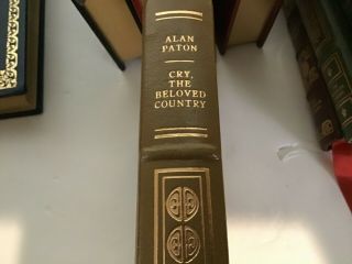 Cry The Beloved Country.  By Alan Paton.  The Franklin Library Limited Ed.  Signed