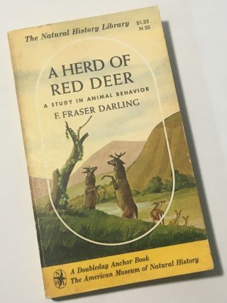 A Herd Of Red Deer By F Fraser Darling Natural History Library Paperback 1964