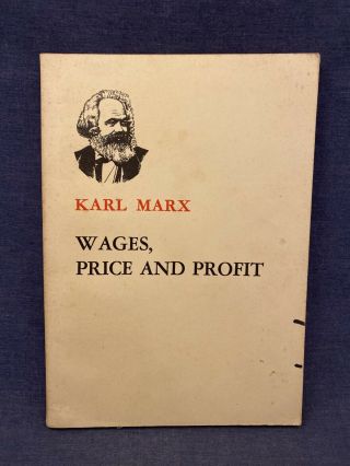 1970 Karl Marx Wages Price And Profit Marxism Communism China Socialism Vintage
