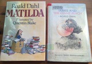 Matilda By Roald Dahl First Edition 1st/4th 1988 & James And The Giant Peach Ex -