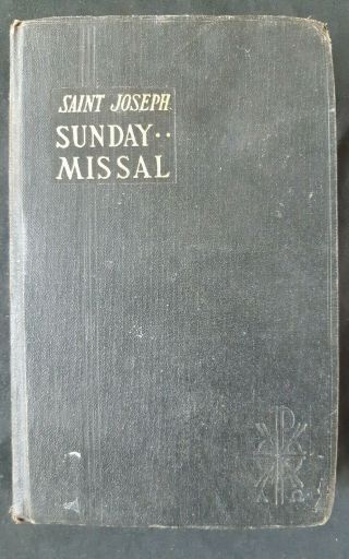 Vintage St.  Joseph Sunday Missal 1964 - 1953 Latin & English Large Type York