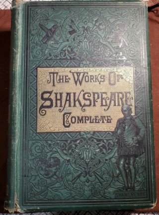 The Of Shakespeare / Complete In One Volume Book / Engraved Illustrations