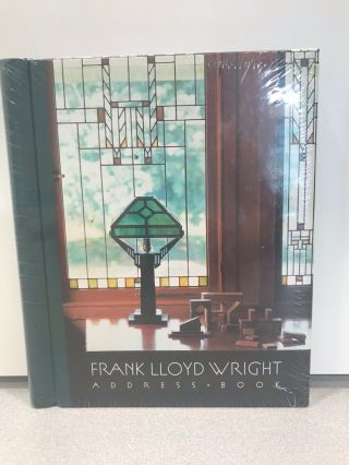 Frank Lloyd Wright Hardcover Address Book In Shrinkwrap