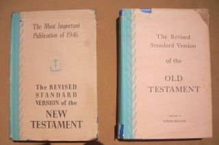 First Edition Testament And Volume 2 Old Testament Rsv Bible