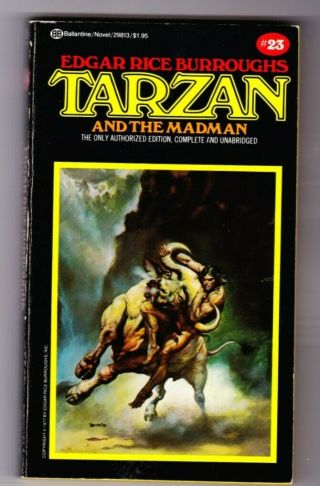 Edgar Rice Burroughs Tarzan And The Madman 23 Cover Art By Boris Vallejo
