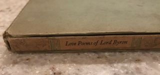 Antique Book ‘the Love Poems Of Lord Byron’ Peter Pauper Press Mount Vernon