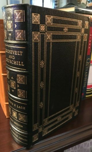 Franklin Library First Edition - Roosevelt And Churchill - Joseph Lash - Leather