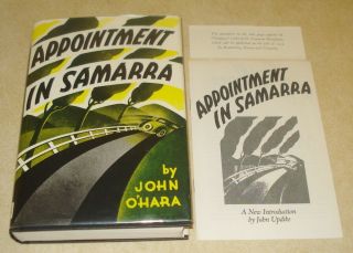 John O’hara Appointment In Samarra 1st Ed 1st Facsimile Bce Updike Intro Hcdj