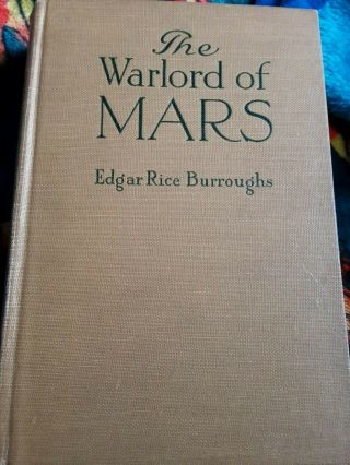 Antique The Warlord Of Mars 1919 Edgar Rice Burroughs