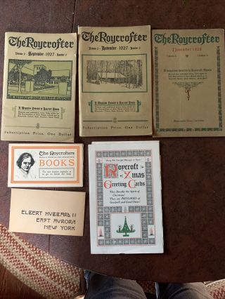 3 Issues The Roycrofter 1927 1928 Arts And Craft Period East Aurora Ny Christmas