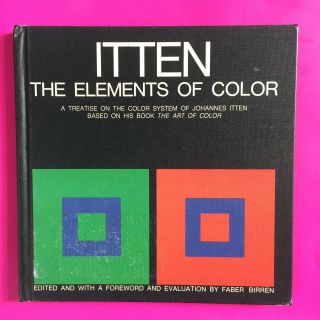 1970 Johannes Itten The Elements Of Color Art Book Bauhaus Hardcover