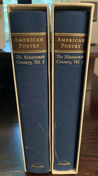Library Of America 2 Vol.  Set American Poetry The Nineteenth Century Vol 1 & 2