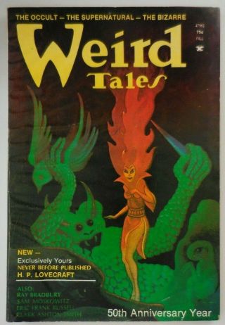Weird Tales - Fall 1973 - W/ Lovecraft,  C.  A.  Smith,  Bradbury And More