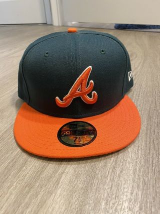 Atlanta Braves Baseball Fitted Hat 7 1/2 59fifty