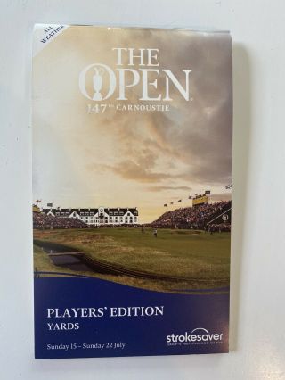 Carnoustie Players Edition Yardage Guide For The 147th Open (2018)