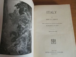 Old HISTORY OF ITALY Book 1898 ANCIENT ROME HANNIBAL JULIUS CAESAR POLITICS WARS 2
