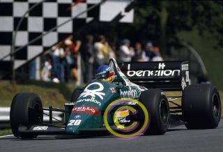 Racing 35mm Slide F1,  Gerhard Berger - Benetton 1986 Britain Formula 1