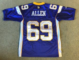 Reebok Authentic Minnesota Vikings Jared Allen Nfl Jersey - Size 48 Xl