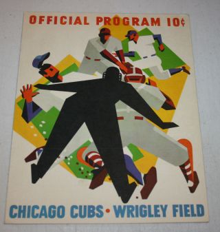 1963 Chicago Cubs Vs Pittsburgh Pirates Official Program Scorecard Ernie Banks