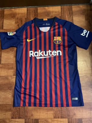 Nike Barcelona Fc Lionel Messi Home Jersey Men’s Size Medium