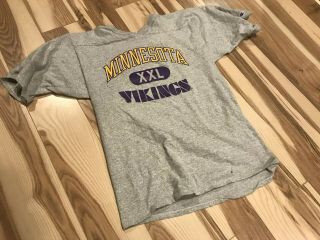 Vintage 90s Minnesota Vikings Nfl Football Jersey Champion Made In Usa Tshirt