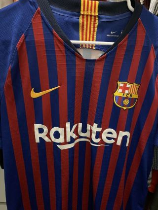 Nike Fc Barcelona 2018 - 2019 Authentic Game Day Home Jersey M Barça Retail $160