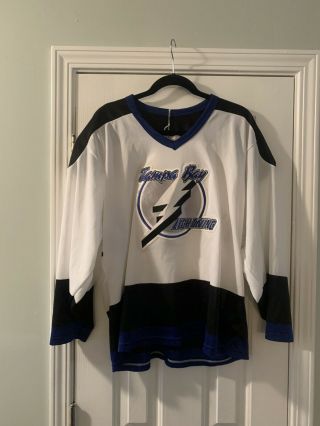 Vintage Nhl Tampa Bay Lightning Hockey Jersey Ccm Adult Mens Large
