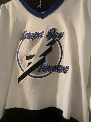 Vintage NHL Tampa Bay Lightning Hockey Jersey CCM Adult mens Large 3
