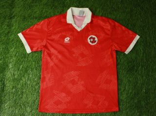 Switzerland National Team 1992/1993 Football Shirt Jersey Home Lotto